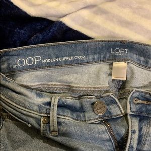 Loft cuffed jeans in size 00P